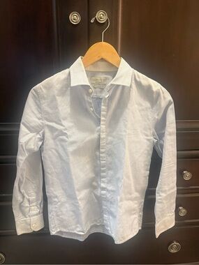 Zara Light Blue Kids Button-Down Dress Shirt